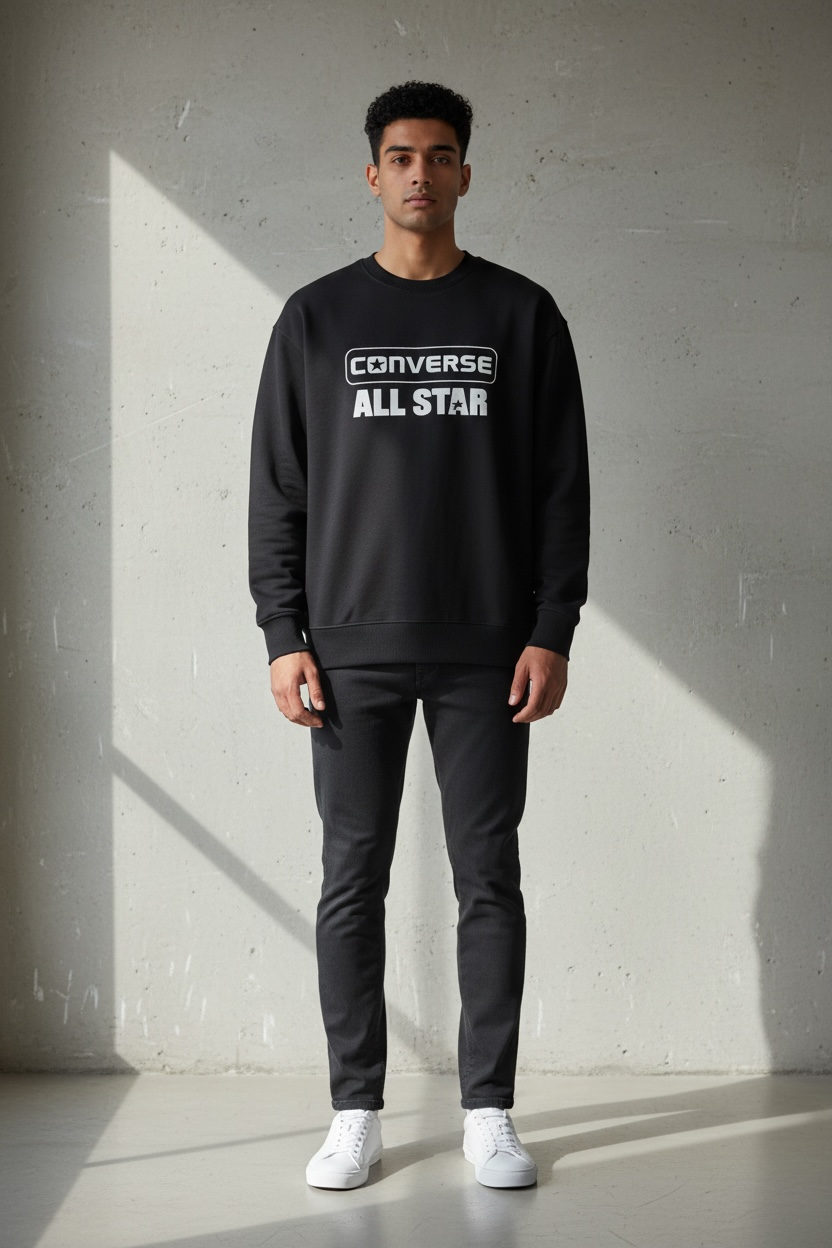Felpa Converse All Star girocollo