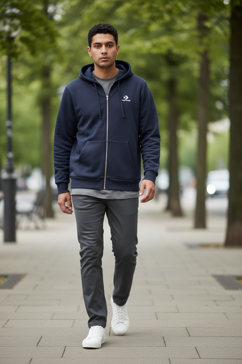 Felpa con cappuccio Total zip Converse All Star